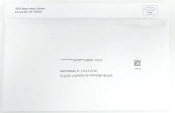 envelope back