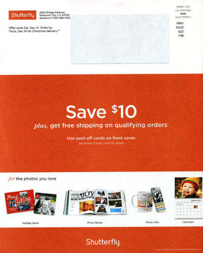 shutterfly direct mailer