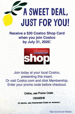 front of card