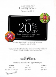 sephora direct mailer