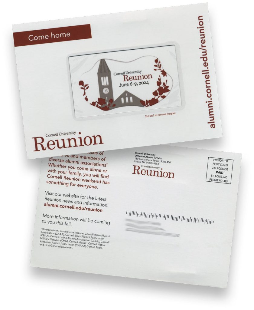 cornell university direct mailer
