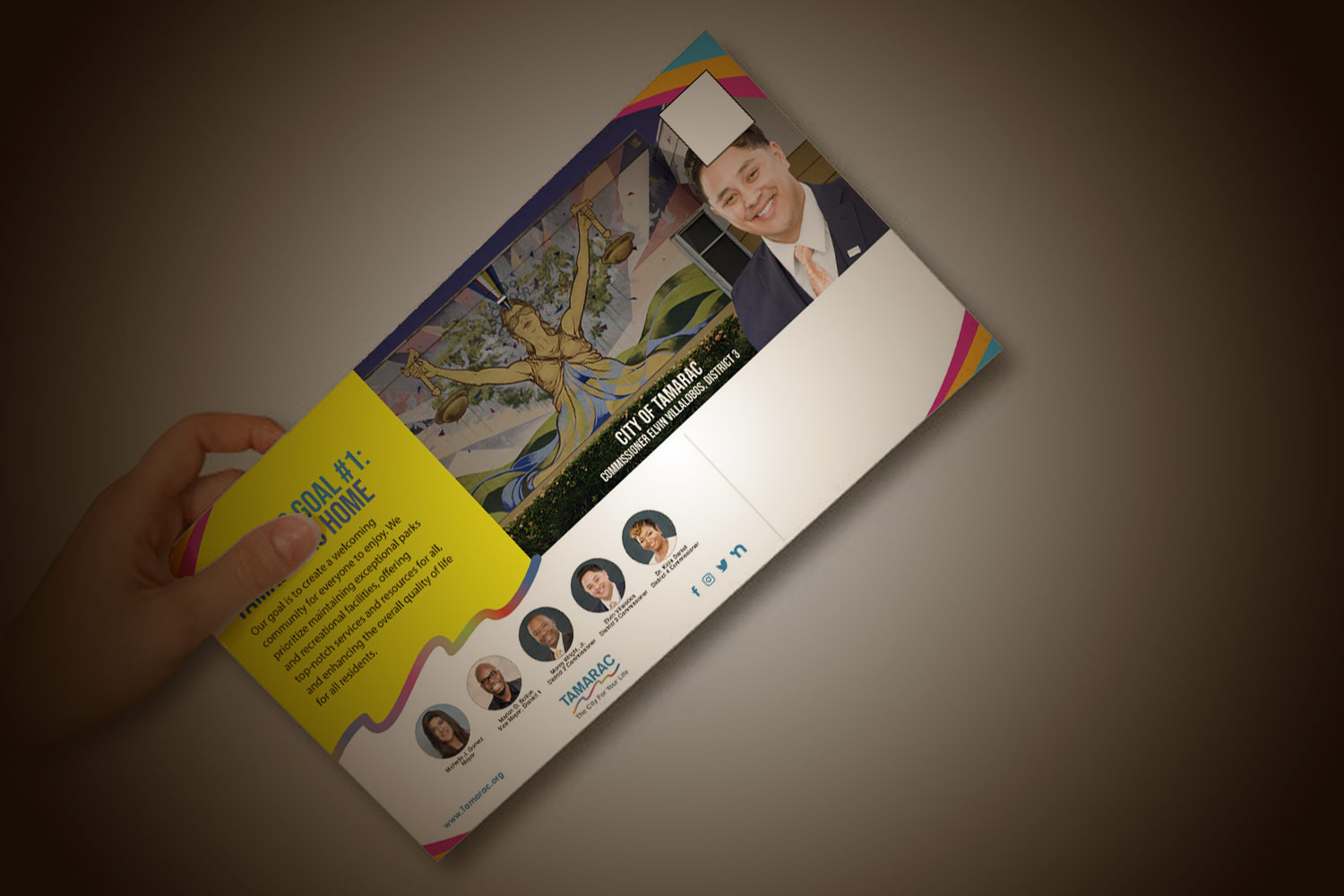 6 x 11 Postcard Dieline