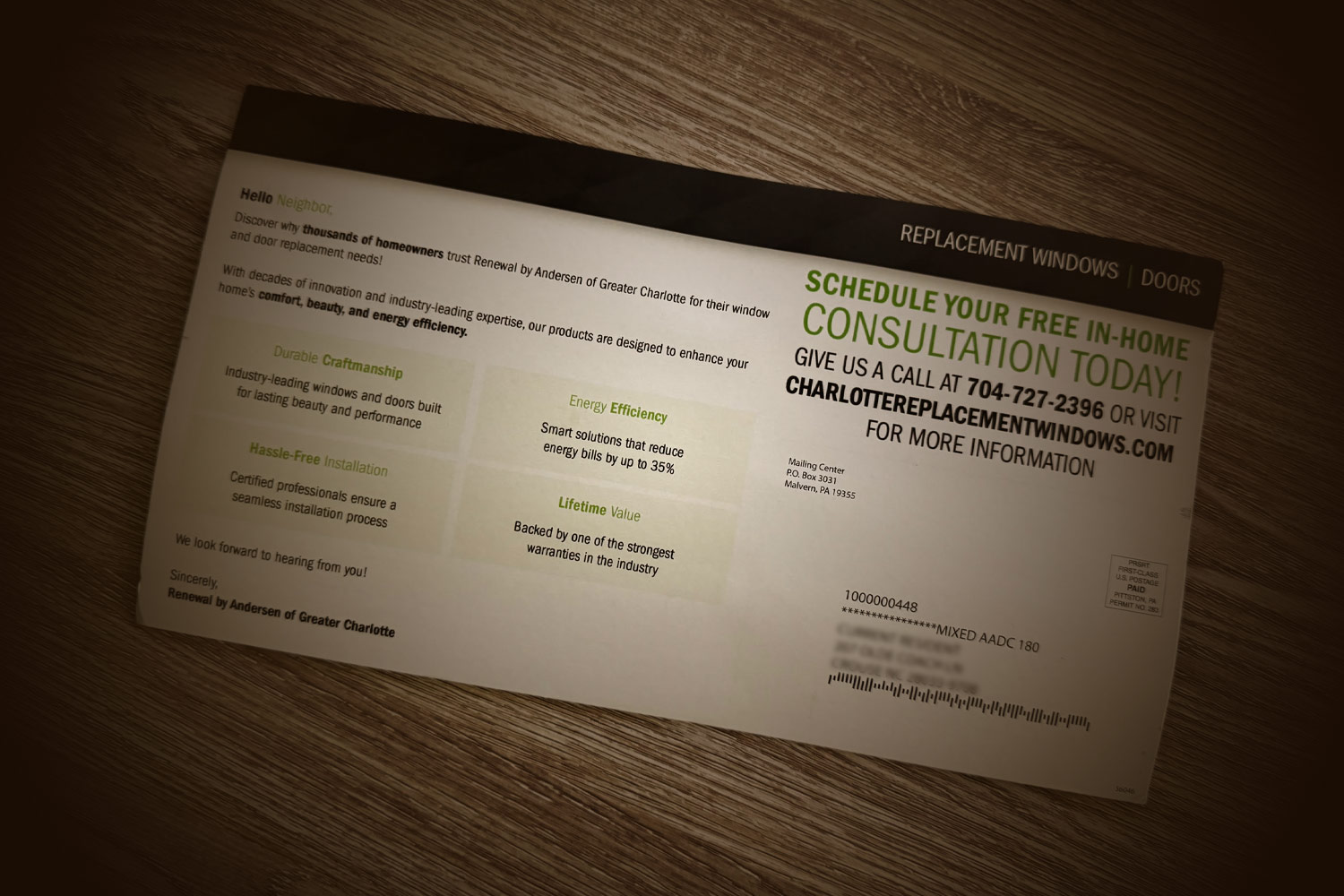 6 x 9 Postcard Dieline